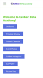 Mobile Screenshot of caliberbetaacademy.org